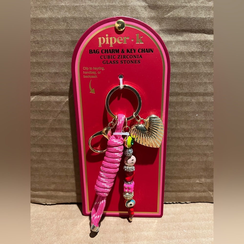 Piper K Bag Charm & Key Chain